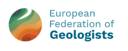 Logo «Fédération Européenne des Géologues », « European Federation of Geologists » et « Federación Europea de Geólogos »