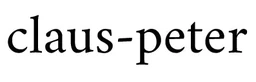 Logo CLAUS PETER