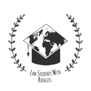Logo Law students with refugees