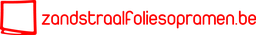 Logo ZANDSTRAALFOLIES OP RAMEN