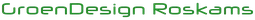Logo GROEN DESIGN ROSKAMS